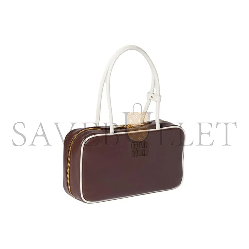 MIU MIU BEAU LEATHER TOP-HANDLE BAG 5BB172 05 (29*17*9cm)